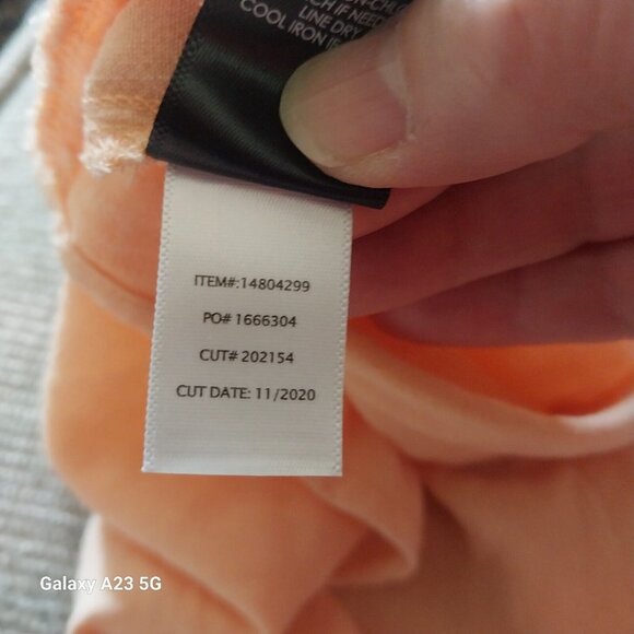 NWT Torrid Womens Peach Button-Up Blouse 2X 18-20 Plus Size 3/4 Sleeve Lightweig - Picture 8 of 9